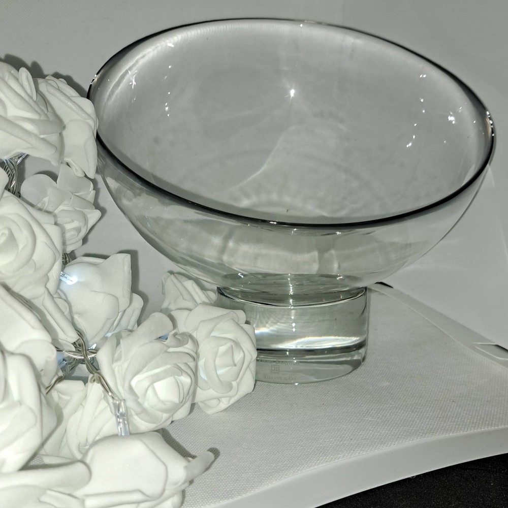 RARE-FABULOUS "THE SPHERE" Tiffany & Co Piero Sartogo 11in Bowl & Stand